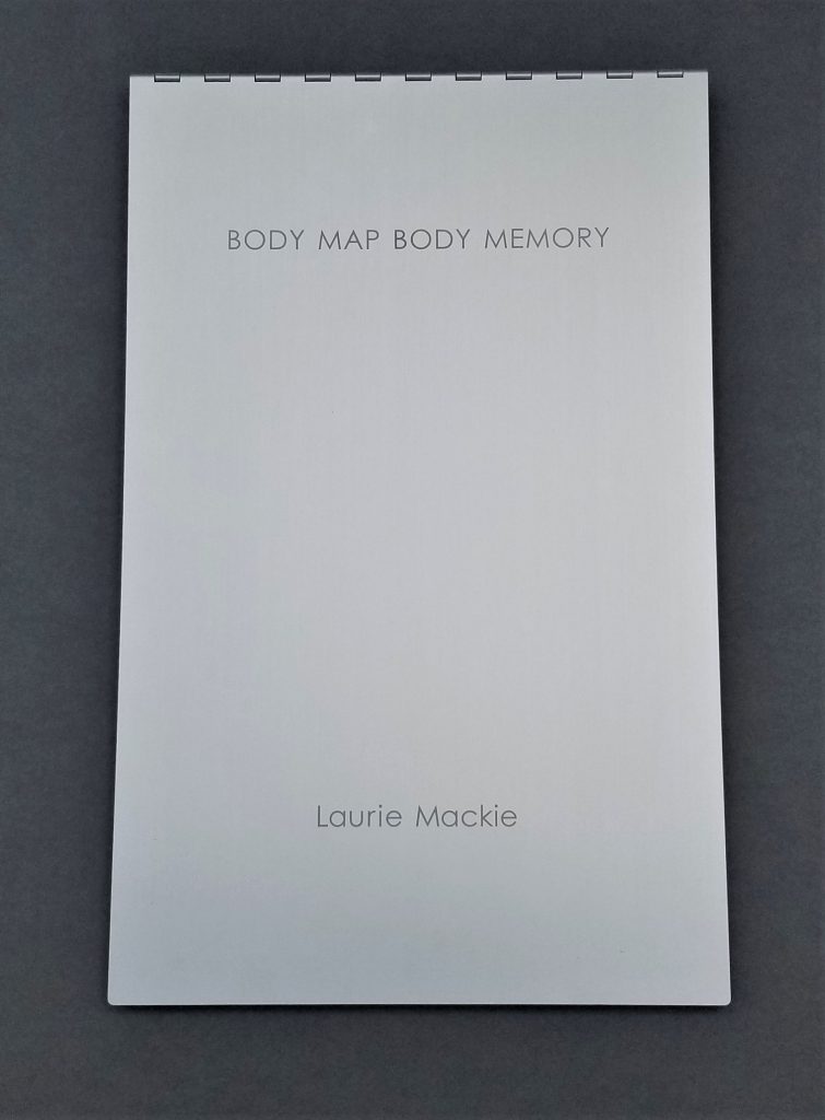 Cover of Artist's Book project titled Body Map Body Memory